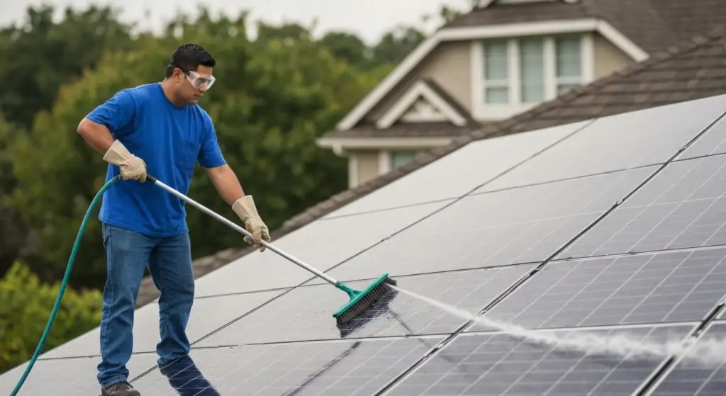 zonnepanelen schoonmaken