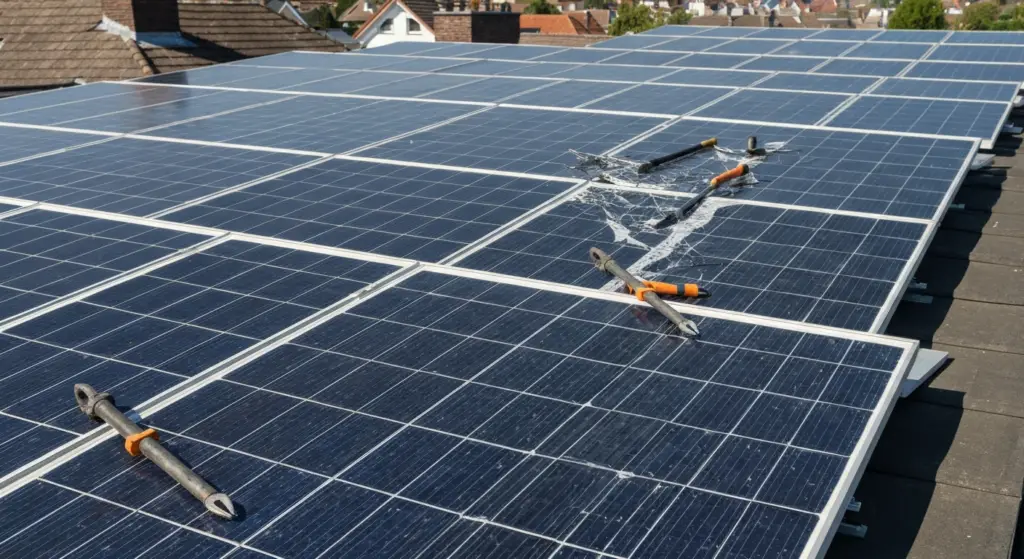 storing zonnepanelen